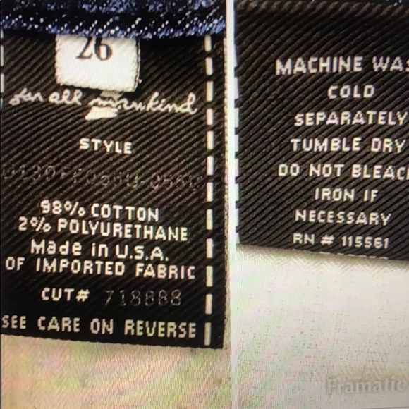 7 FOM Straight Leg Jeans - Picture 6 of 6